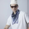 Best Sale Chevignon Bandana City Bleu Foulard En Coton Biologique