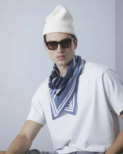 Best Sale Chevignon Bandana City Bleu Foulard En Coton Biologique