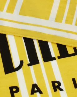 Best Chevignon Bandana City Jaune Foulard En Coton Biologique