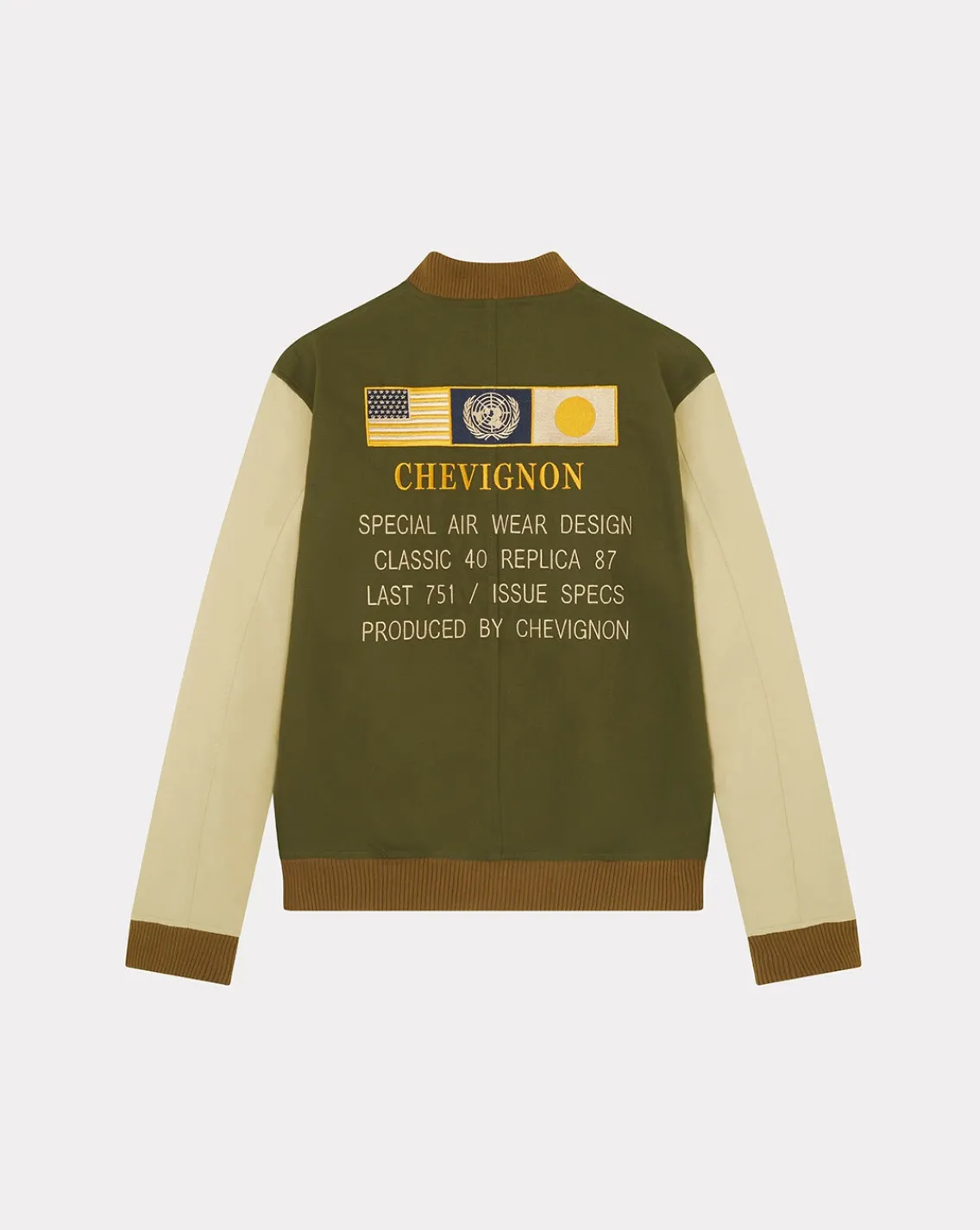 Sale Chevignon Blouson Air Wear Kaki Blouson Aviateur En Coton