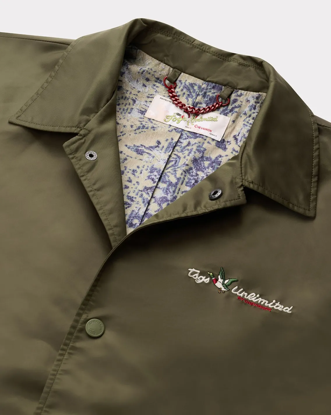 Clearance Chevignon Blouson Coach Kaki Blouson Inspire Des Archives