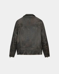 Flash Sale Chevignon Blouson En Cuir Biker Blouson En Cuir Vieilli