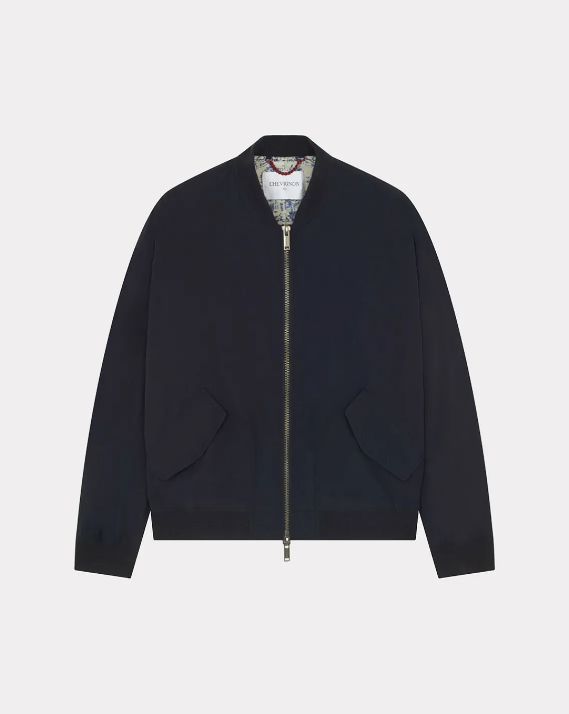 Hot Chevignon Blouson Western Bombers Bleu Marine Blouson Aviateur