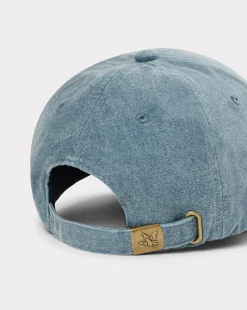 Outlet Chevignon Casquette City Cap Wash Bleu Casquette Brodee Effet Lave