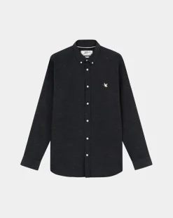 Hot Chevignon Chemise Botonato Noir Chemise En Coton, Coupe Droite