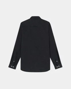 Hot Chevignon Chemise Botonato Noir Chemise En Coton, Coupe Droite
