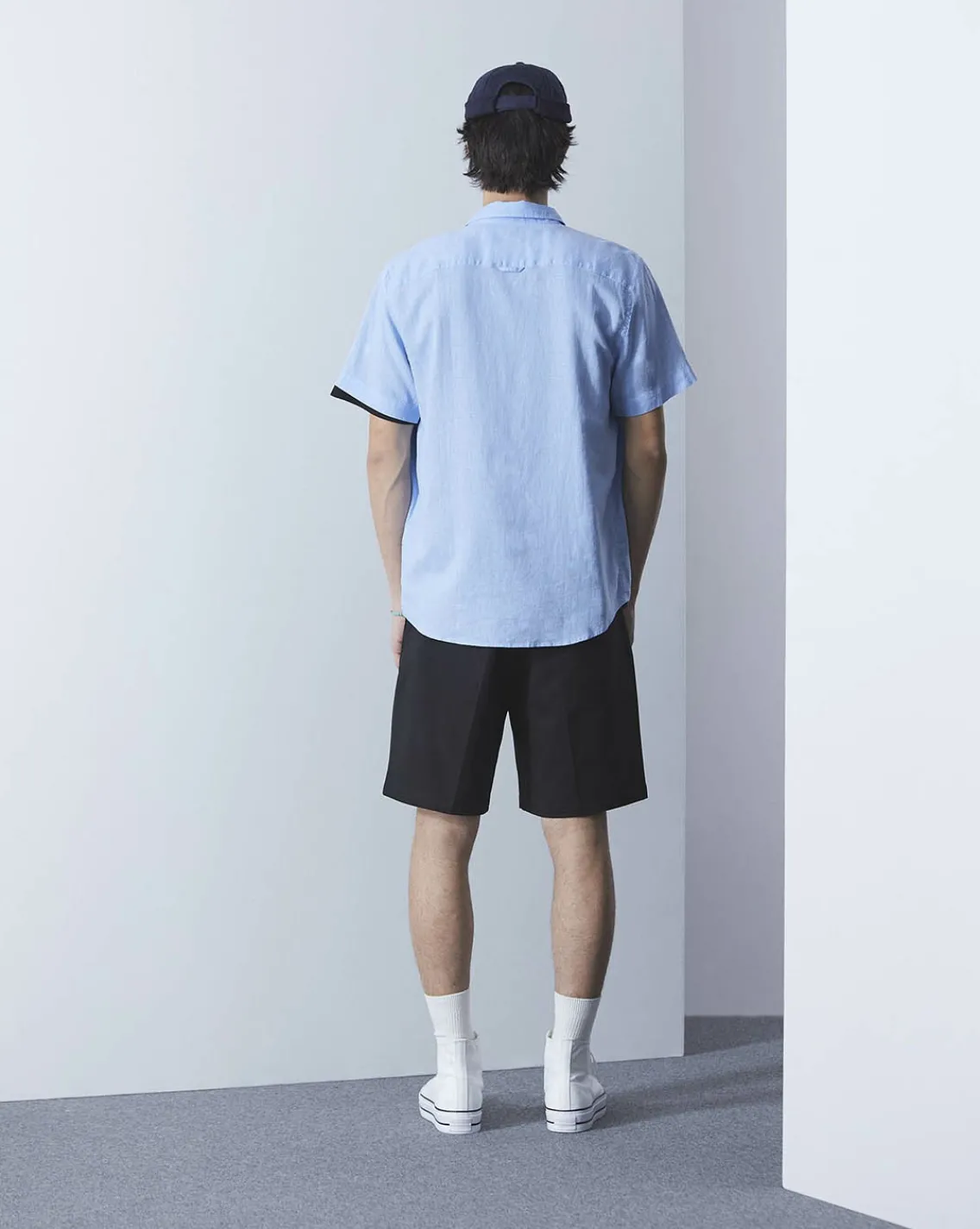 Online Chevignon Chemise Lin Short Togs Bleu Chemise En Lin Coupe Straight