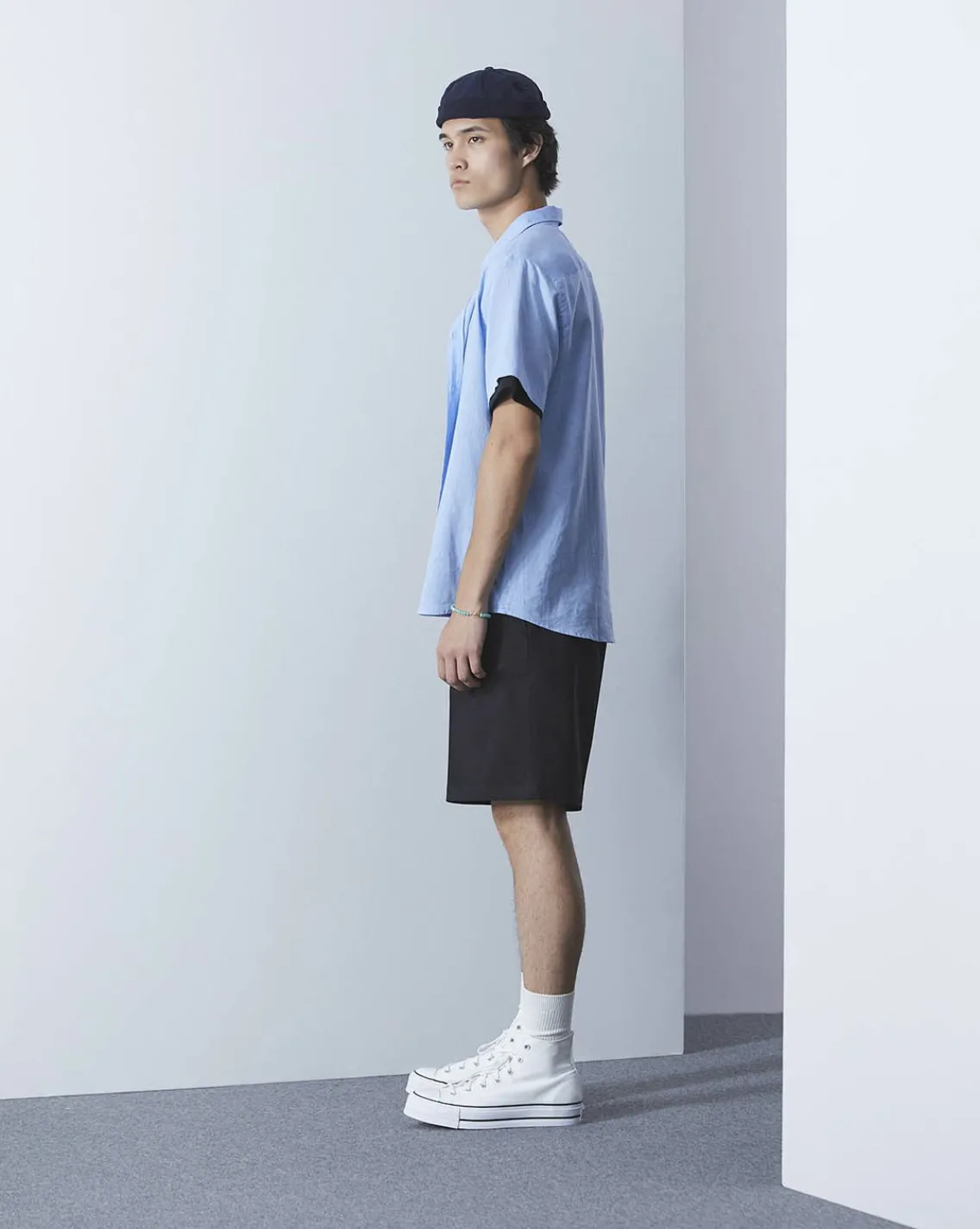 Online Chevignon Chemise Lin Short Togs Bleu Chemise En Lin Coupe Straight