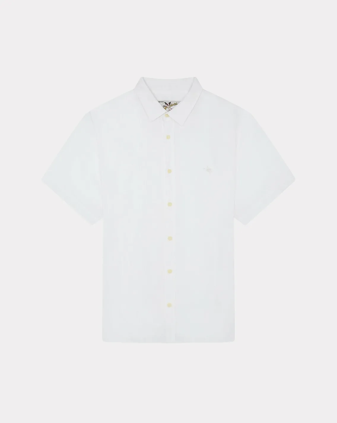 Store Chevignon Chemise Lin Short Togs Blanc Chemise En Lin Coupe Straight