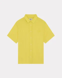 Hot Chevignon Chemise Lin Short Togs Jaune Chemise En Lin Coupe Straight