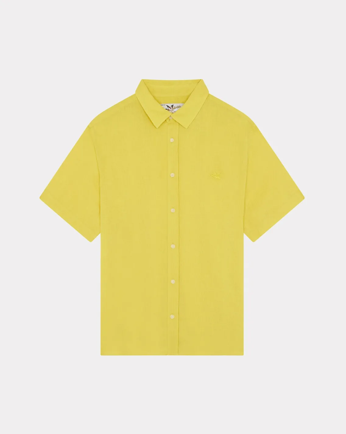 Hot Chevignon Chemise Lin Short Togs Jaune Chemise En Lin Coupe Straight