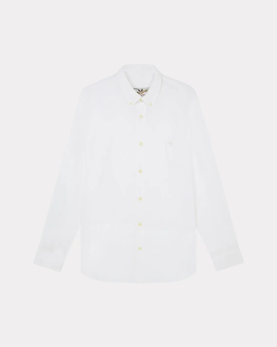 New Chevignon Chemise Lin Togs Blanc Chemise En Lin Coupe Straight