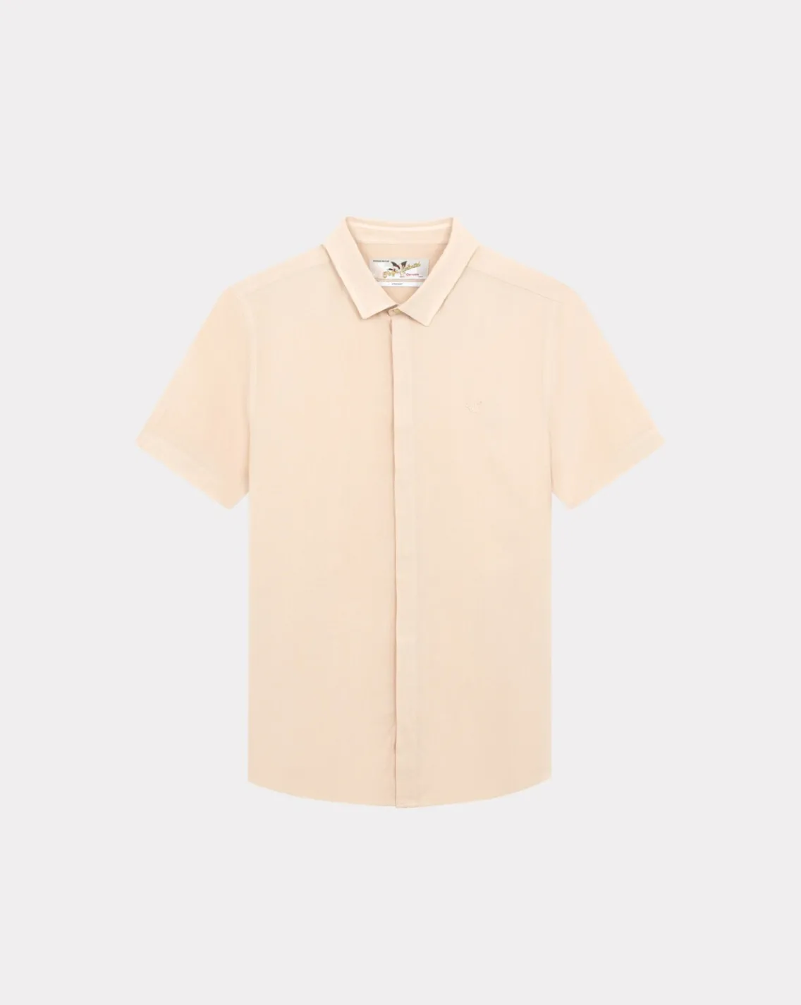 Fashion Chevignon Chemise Linen Togs Manches Courtes Rose Chemise Manches Courtes En Lin
