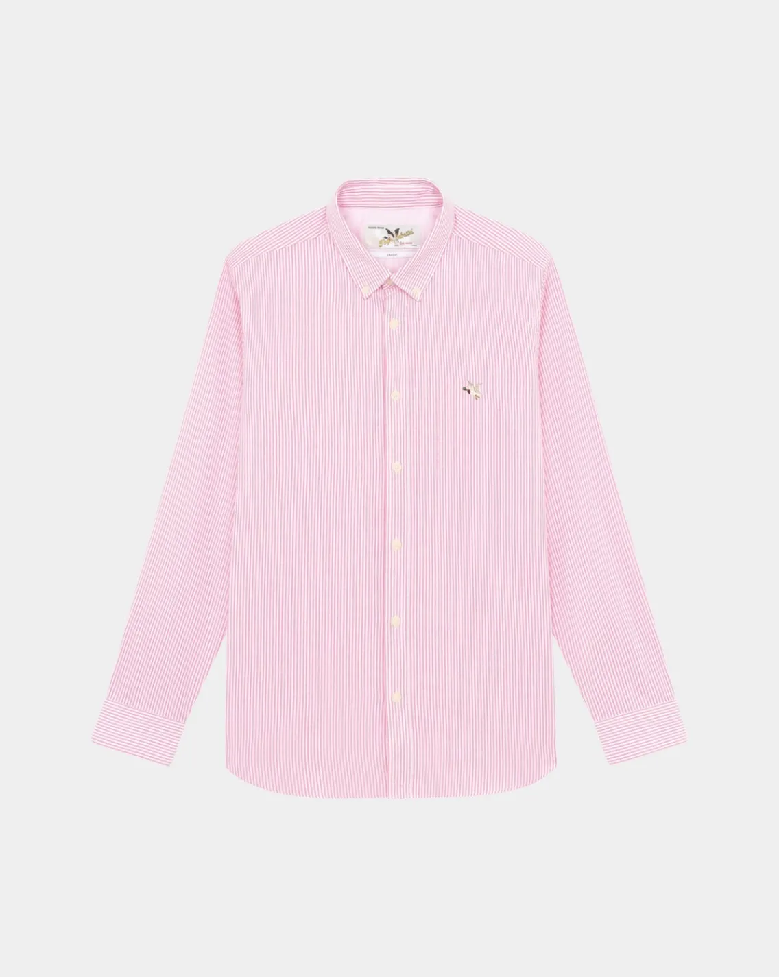 Flash Sale Chevignon Chemise Oxford Stripes Togs Rose Chemise En Coton Biologique