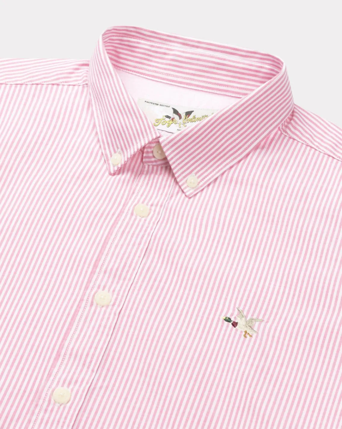 Flash Sale Chevignon Chemise Oxford Stripes Togs Rose Chemise En Coton Biologique
