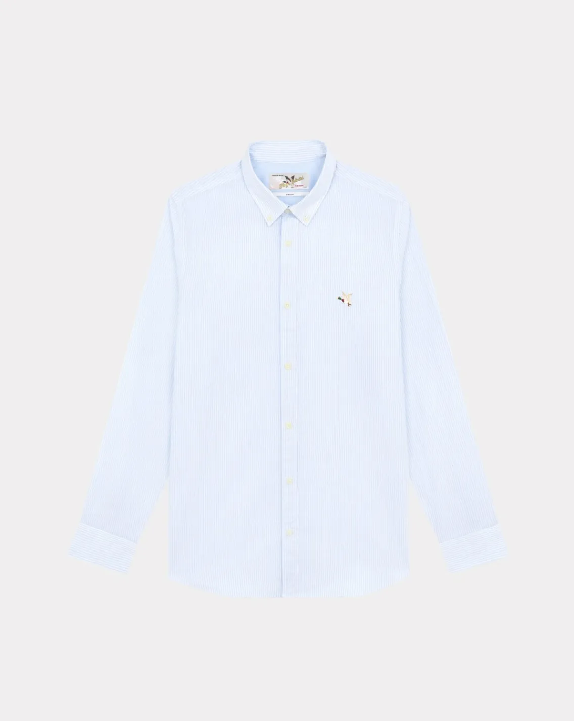 Online Chevignon Chemise Oxford Stripes Togs Bleu Chemise En Coton Biologique