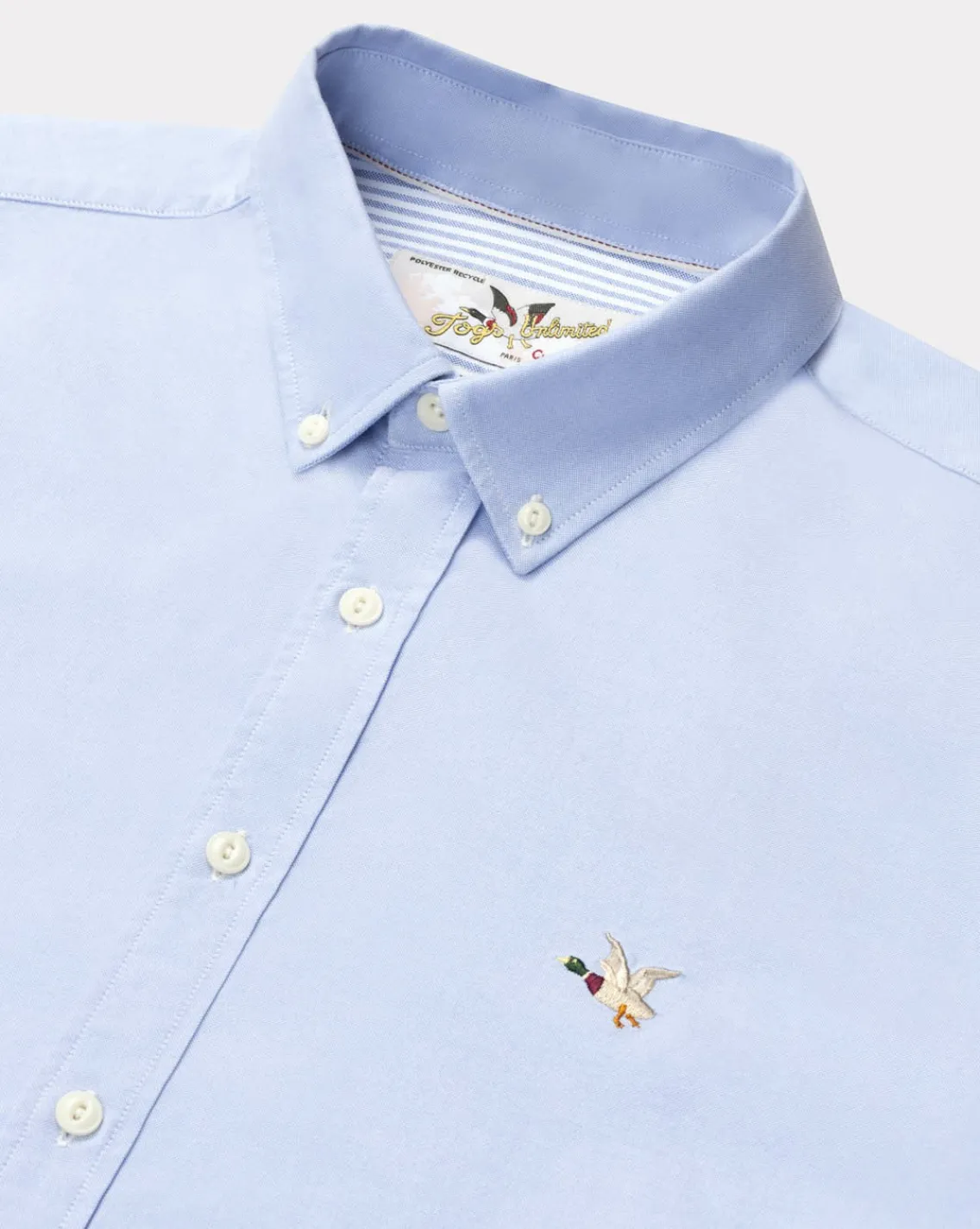 Fashion Chevignon Chemise Oxford Togs Bleu Chemise Oxford Unie