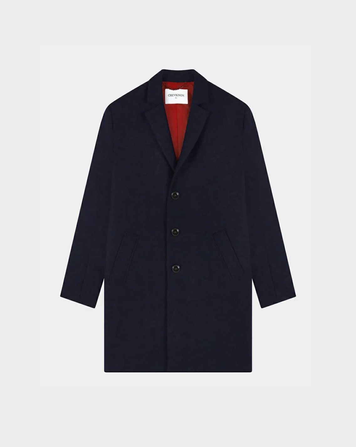 Cheap Chevignon Manteau Chester Bleu Marine Manteau Classique En Drap De Laine