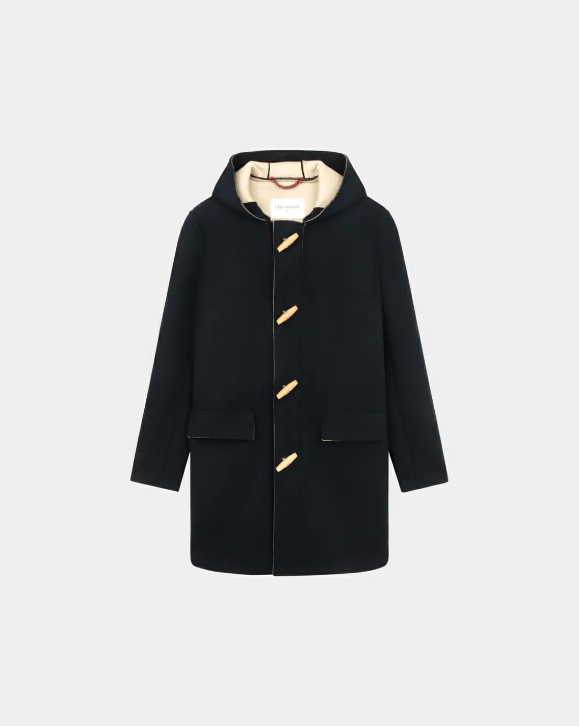 Best Sale Chevignon Manteau Duffle 2 Bleu Marine Manteau Duffle-Coat En Laine