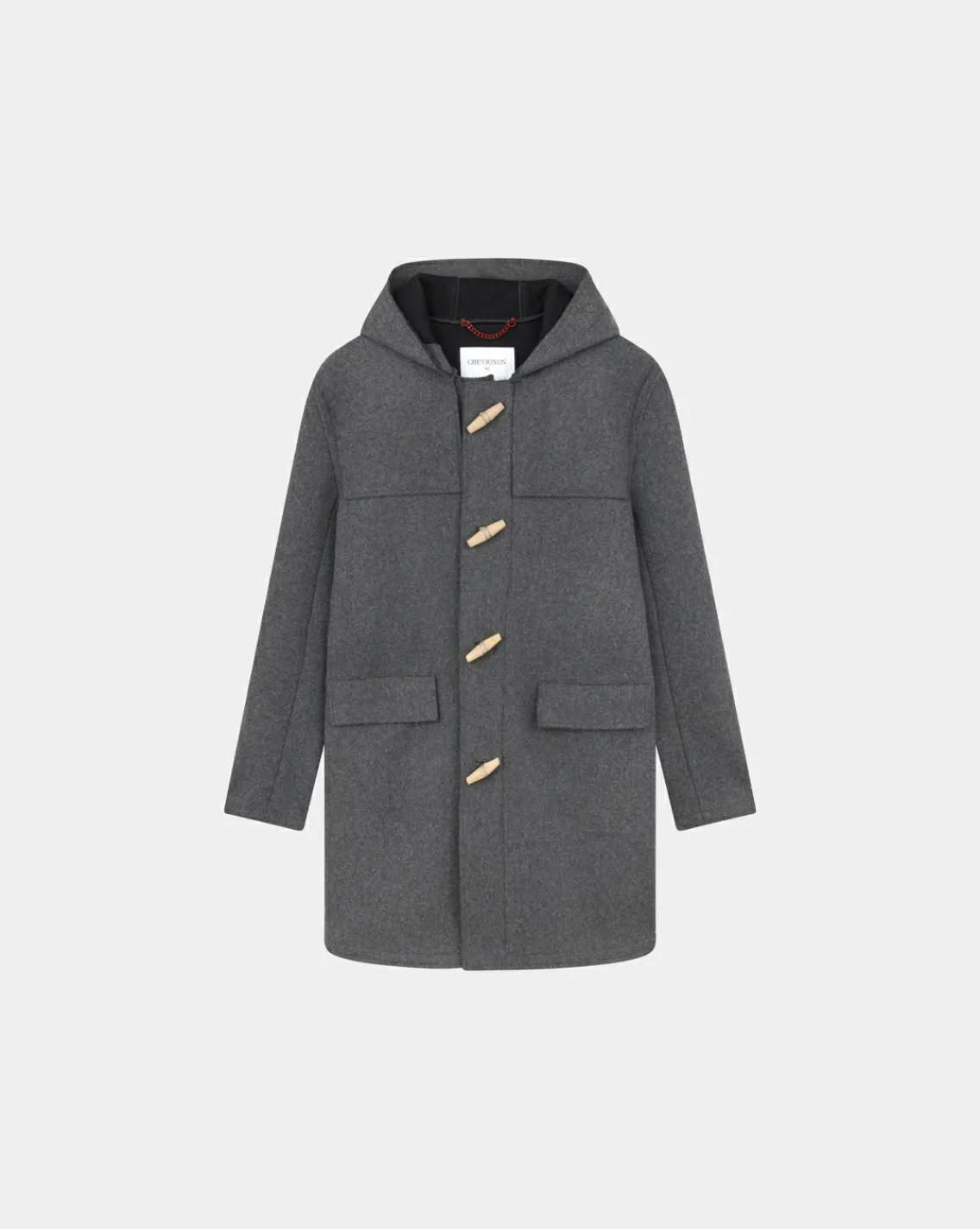 Outlet Chevignon Manteau Duffle 2 Gris Manteau Duffle-Coat En Laine
