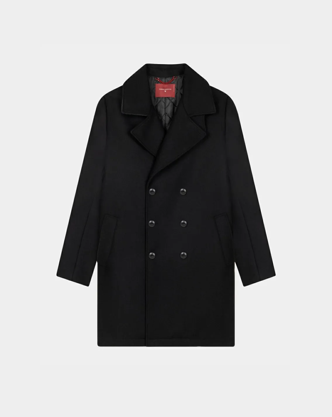 Best Sale Chevignon Manteau Officier Noir Manteau Caban En Laine