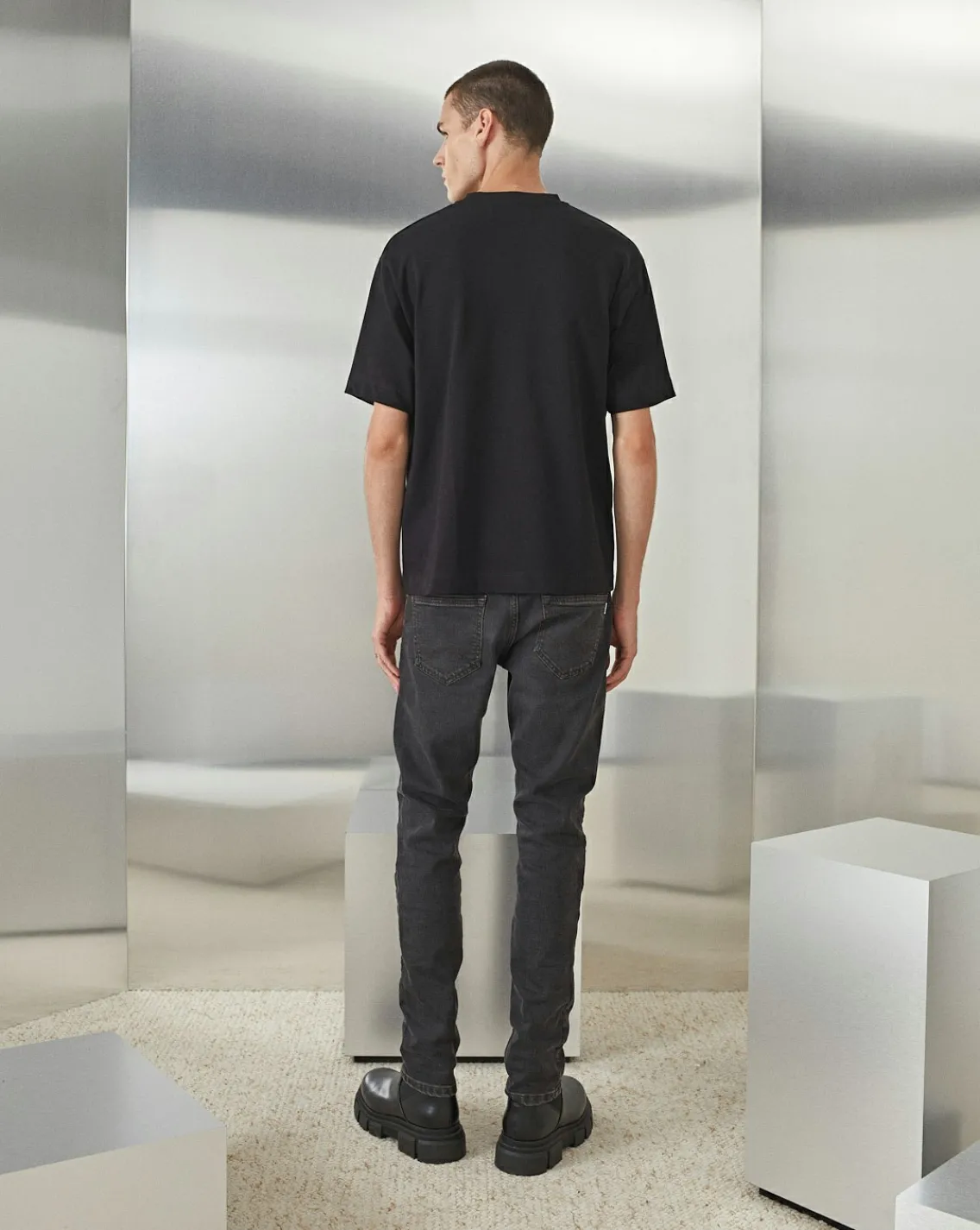 Flash Sale Chevignon Pantalon Denim Grey Jean Eco-Responsable Coupe Ajustee