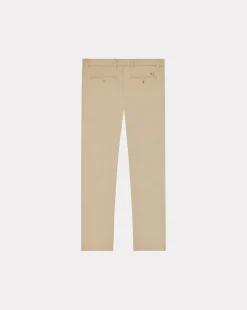 Outlet Chevignon Pantalon Duck Chino Beige Pantalon Chino Coupe Ajustee