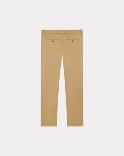 Outlet Chevignon Pantalon Duck Chino Marron Pantalon Chino Coupe Ajustee