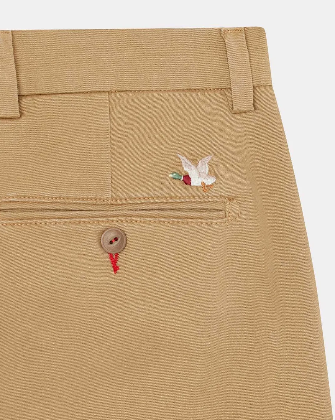 Outlet Chevignon Pantalon Duck Chino Marron Pantalon Chino Coupe Ajustee