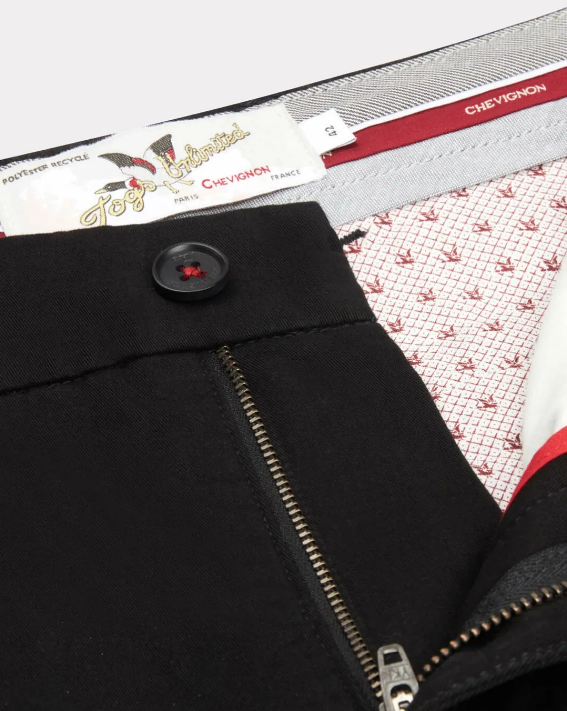 Best Sale Chevignon Pantalon Duck Chino Noir Pantalon Chino Coupe Ajustee