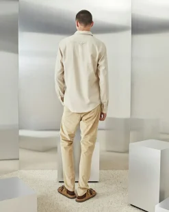 Fashion Chevignon Pantalon Duck Chino Velours Beige Pantalon Chino En Velours