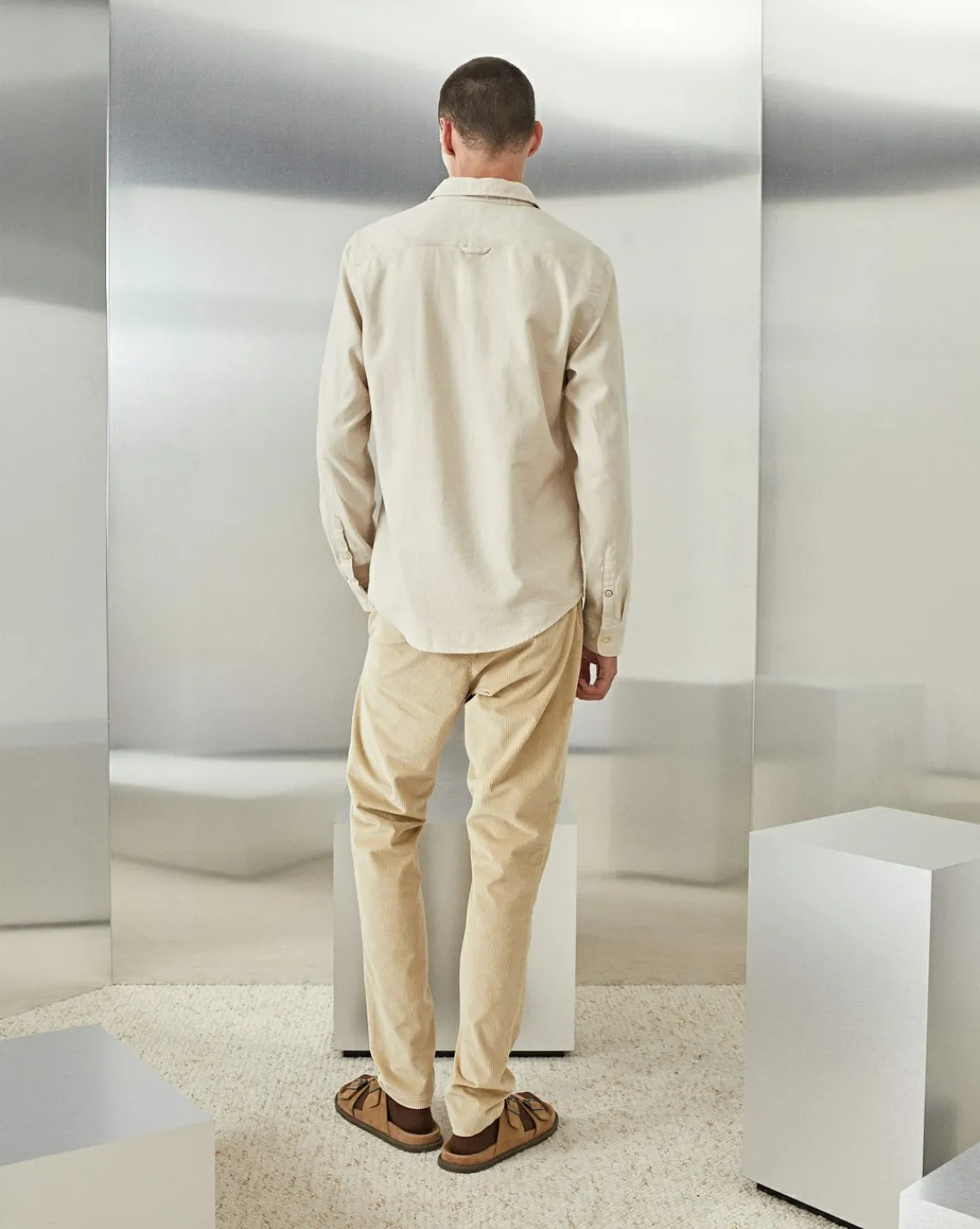 Fashion Chevignon Pantalon Duck Chino Velours Beige Pantalon Chino En Velours