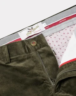 Hot Chevignon Pantalon Duck Chino Velours Kaki Pantalon Chino En Velours