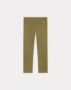 Online Chevignon Pantalon Duck Chino Vert Pantalon Chino Coupe Ajustee