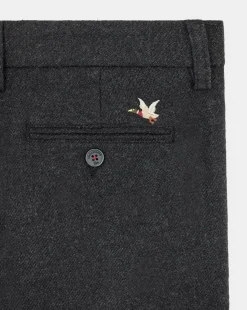 Shop Chevignon Pantalon Duck Fold Pop Gris Anthracite Pantalon En Laine