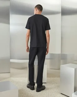 Fashion Chevignon Pantalon Street Suit Pant Noir Pantalon De Costume Coupe Ajustee