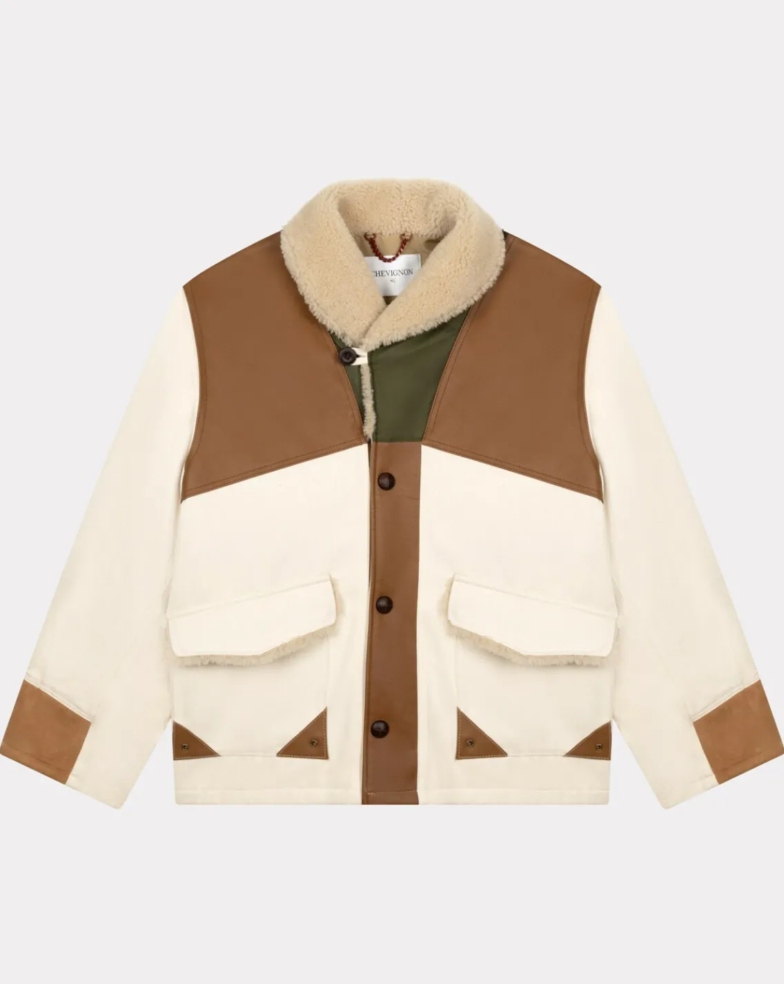 Outlet Chevignon Parka Camera Ecru Parka Unisexe Iconique