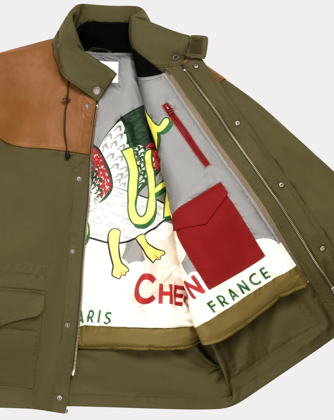 Best Sale Chevignon Parka Two Ducks Kaki Parka Avec Doudoune Amovible