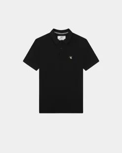 Flash Sale Chevignon Polo O-Togs Noir Polo Manches Courtes Avec Broderie Canard