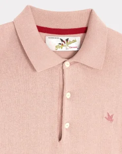 New Chevignon Pull Ducky Polo Rose Clair Pull Fin En Coton Manches Longues