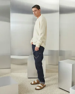 Discount Chevignon Pull Polo Knit Ecru Pull En Laine, Col Polo