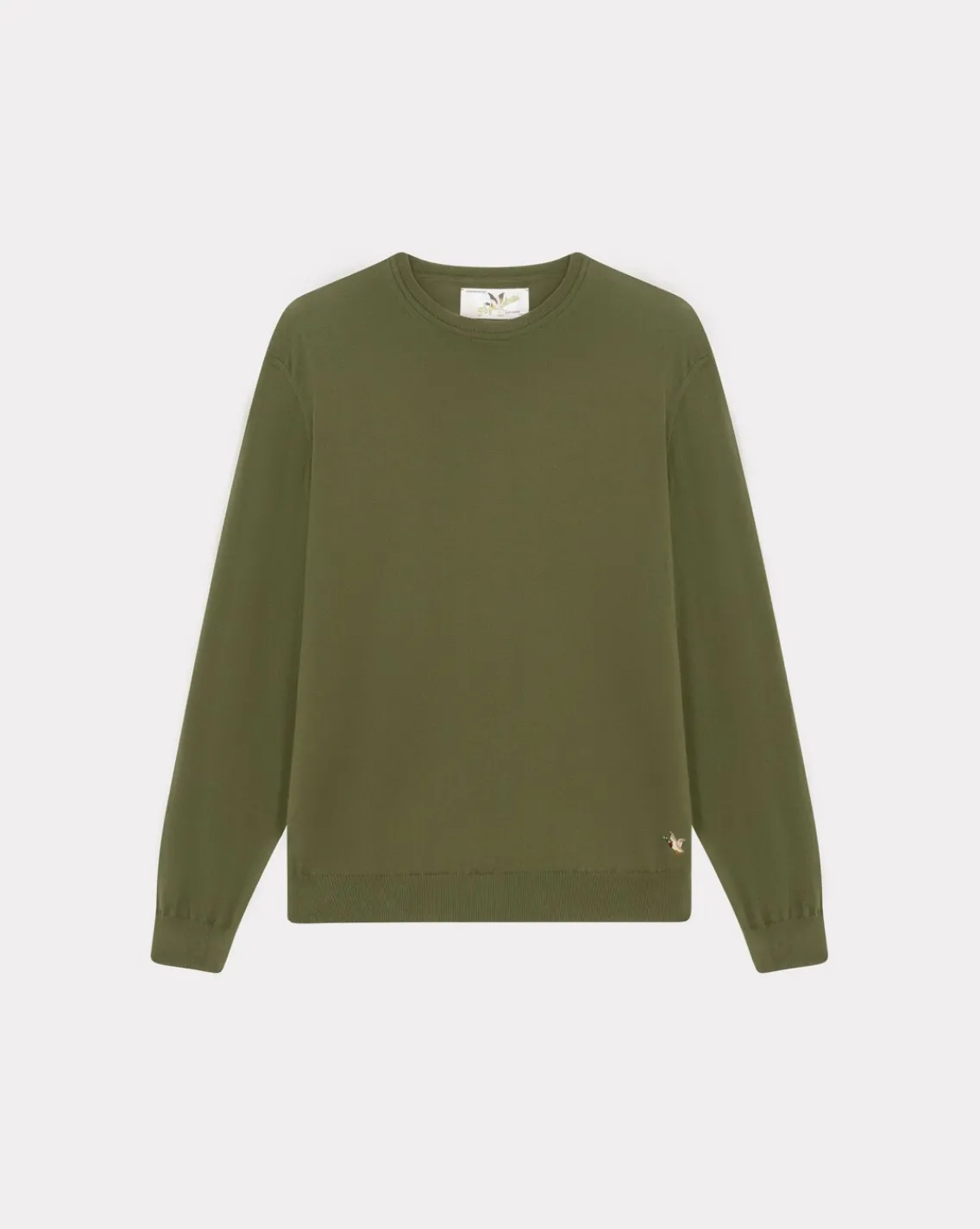 New Chevignon Pull U-Togs Kaki Pull Col Rond Broderie Canard