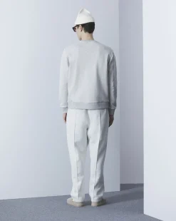 Hot Chevignon Sweathirt Sport Gris Sweat Brode Coupe Droite