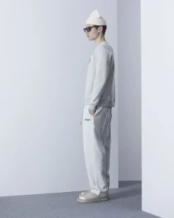 Hot Chevignon Sweathirt Sport Gris Sweat Brode Coupe Droite