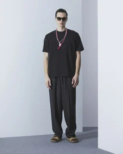 Outlet Chevignon T-Shirt City Tee Oversize Noir T-Shirt Logo Signature