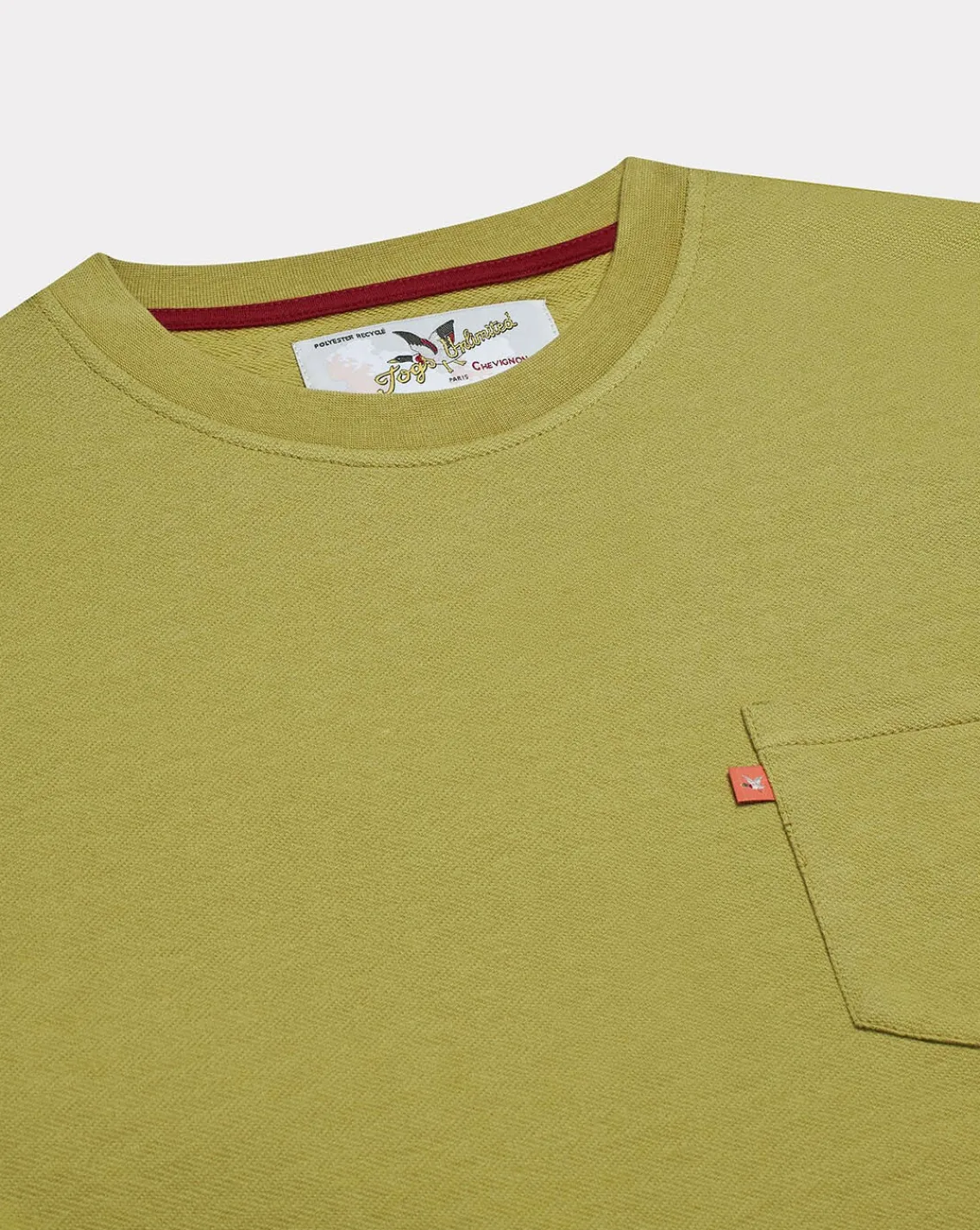Shop Chevignon T-Shirt Duck Color Tee Vert T-Shirt A Poche Col Rond