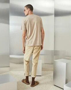 Online Chevignon T-Shirt T-Togs Beige T-Shirt En Coton Biologique