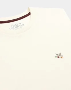 Clearance Chevignon T-Shirt T-Togs Blanc T-Shirt Uni Manches Courtes 100% Coton Biologique