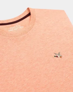Flash Sale Chevignon T-Shirt T-Togs Orange T-Shirt Uni Manches Courtes 100% Coton Biologique